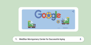 This is an screenshot of a Google search to find the MedStar Montgomery Center for Successful Aging.