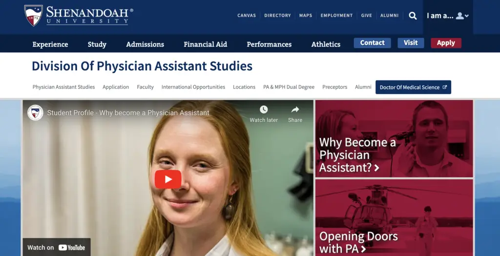 This is a photograph taken from Shenandoah University's website for the article, "Can A PA be a primary care provider?"