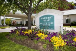 This is an external photograph of Montgomery Village Care Center, a nursing home in Montgomery County, Md. 