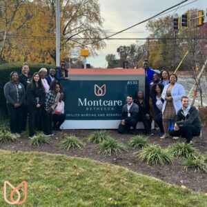 This is a staff photograph of the Montcare at Bethesda, a Montgomery County nursing home. 