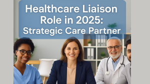 This image represents the healthcare liaison role and was created by artificial intelligence.